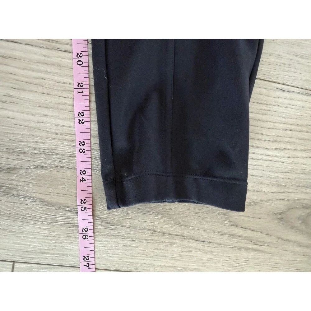 Halara Womens Medium Black High Waisted Pocket Zipper Darted Slim Pants Moto